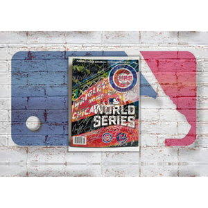 Chicago Cubs World Series program team signed with proof