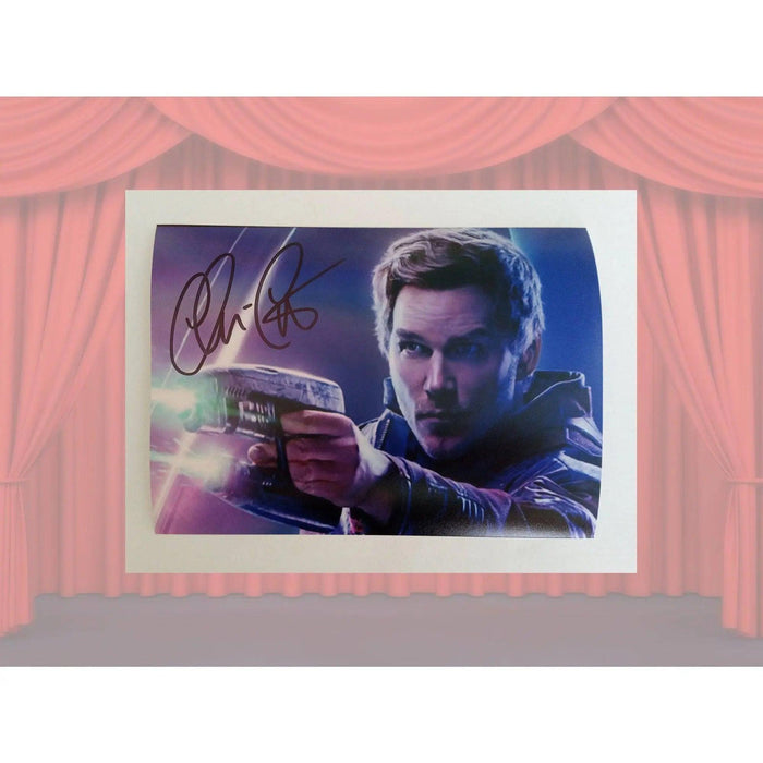 Chris Pratt Star-Lord The Avengers 5 x 7 photo signed with proof