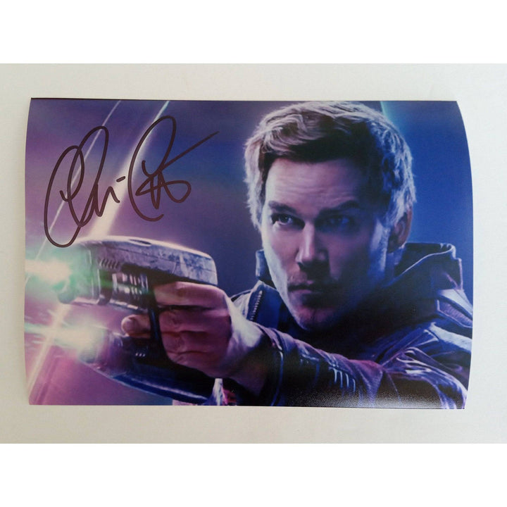 Chris Pratt Star-Lord The Avengers 5 x 7 photo signed with proof - Awesome Artifacts 