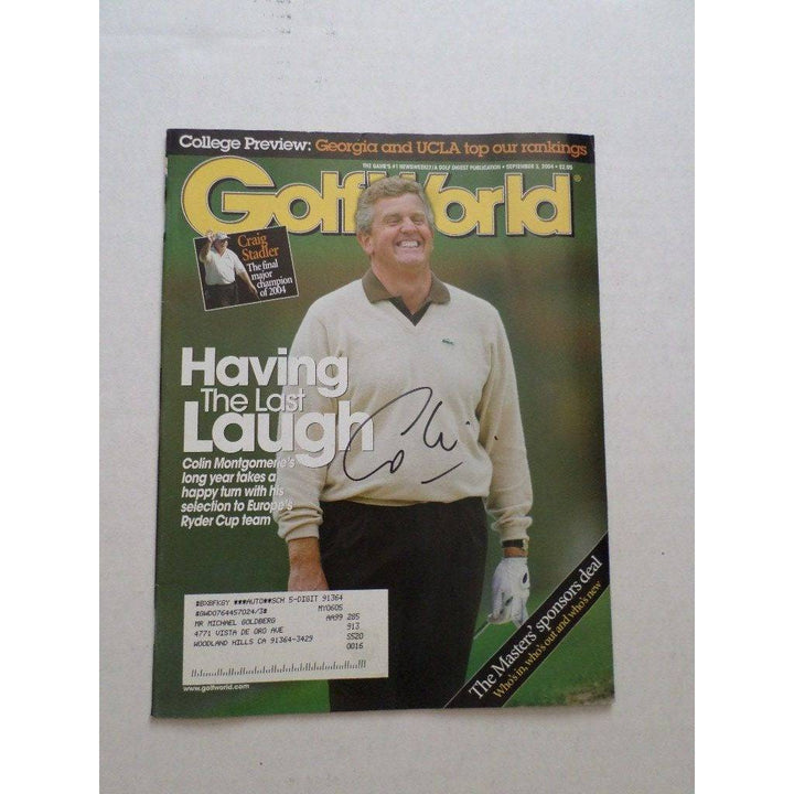 Colin montgomerie Golf World magazine signed - Awesome Artifacts 