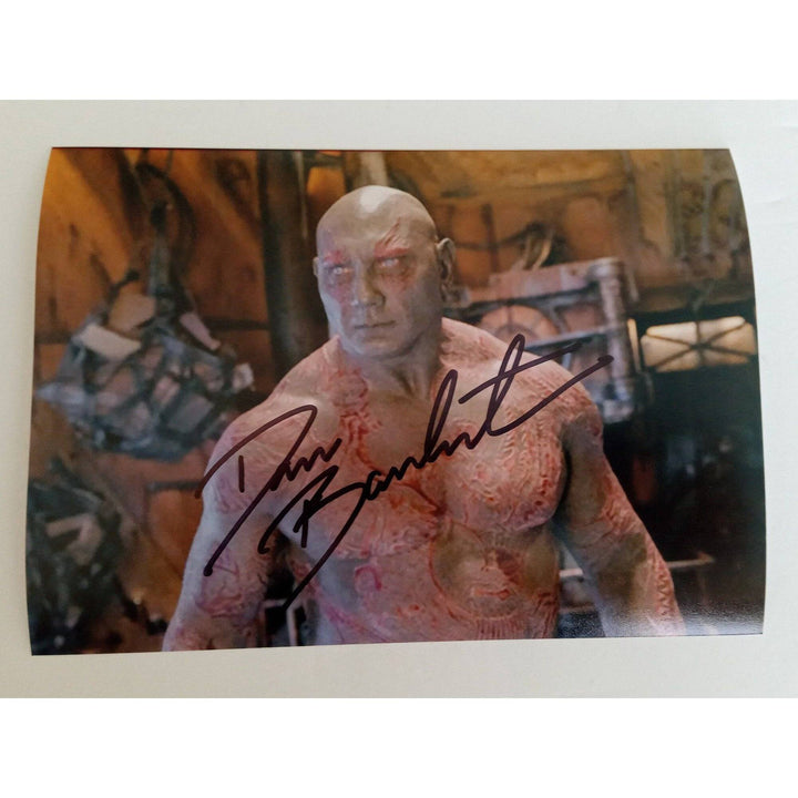 Dave Bautista Drax the Destroyer Guardians of the Galaxy 5 x 7 photo signed with proof - Awesome Artifacts 