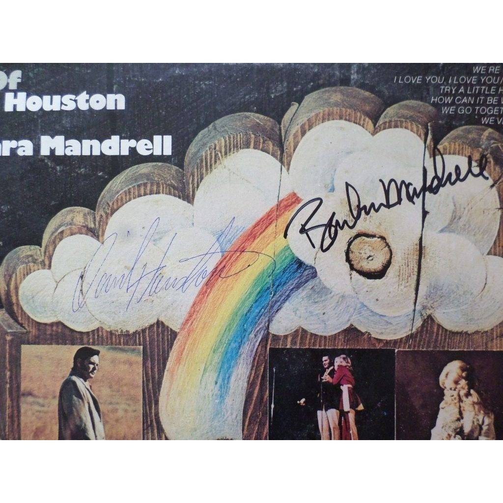 David Houston and Barbara Mandrell signed LP