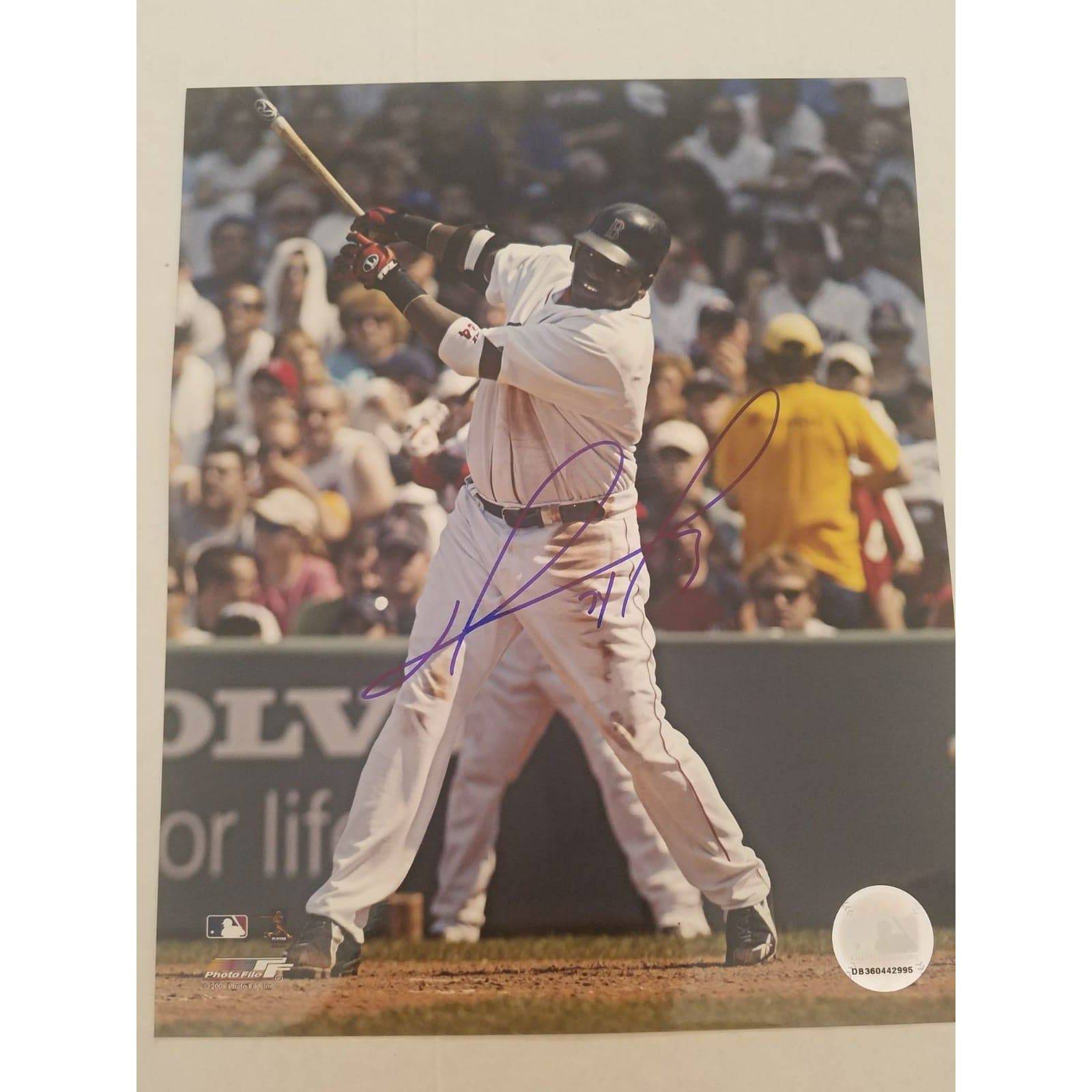 David Ortiz Boston Red Sox 8 x 10 signed photo