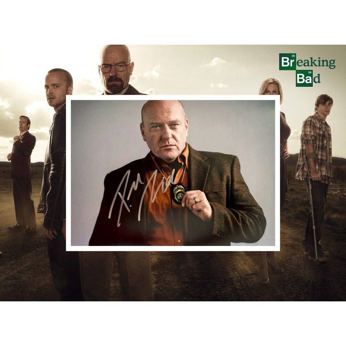 Dean Norris Hank Schrader Breaking Bad 5 x 7 photo signed