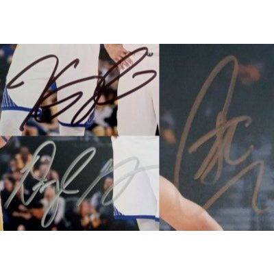 Draymond Green Kevin Durant and Stephen Curry 8 x 10 signed photo with proof