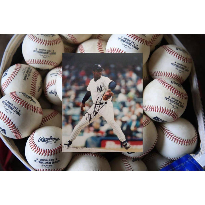 Dwight doc Gooden 8 by 10 signed photo - Awesome Artifacts 