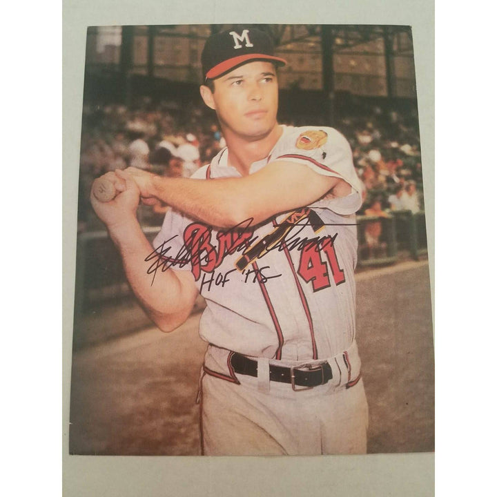 Eddie Mathews Atlanta Braves 8 x 10 signed photo