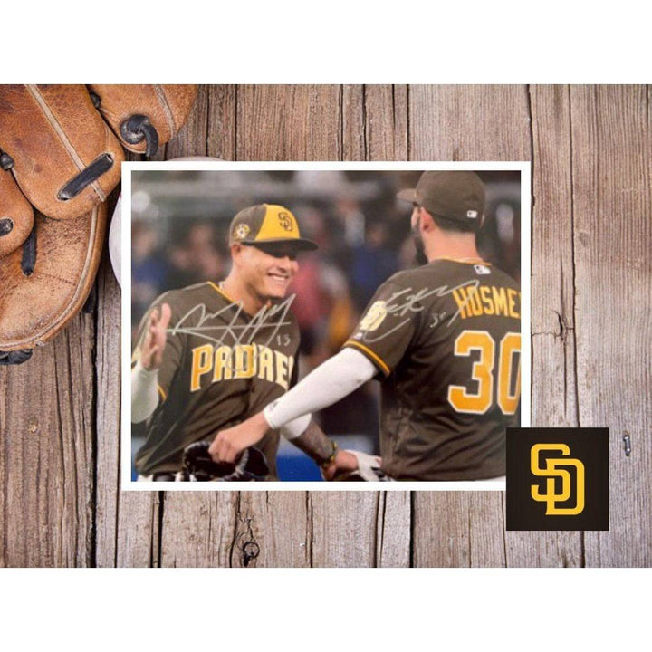 Eric Hosmer and Manny Machado San Diego Padres 8x10 photo signed with proof