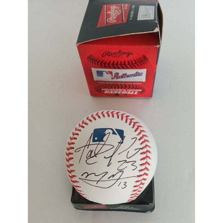 Fernando Tatis Jr. and Manny Machado San Diego Padres MLB baseball with proof