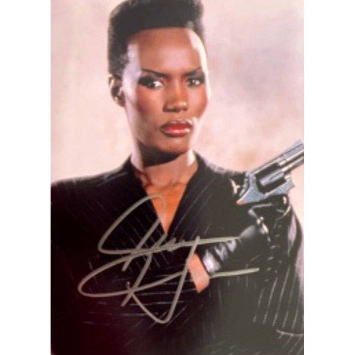 Grace Jones "May Day" James Bond A View to a Kill 5 x 7 photo signed