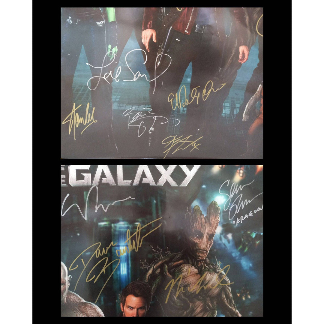 Guardians of the Galaxy 24x36  Vin Diesel, Bradley Cooper, Chris Pratt, Stan Lee cast signed with proof