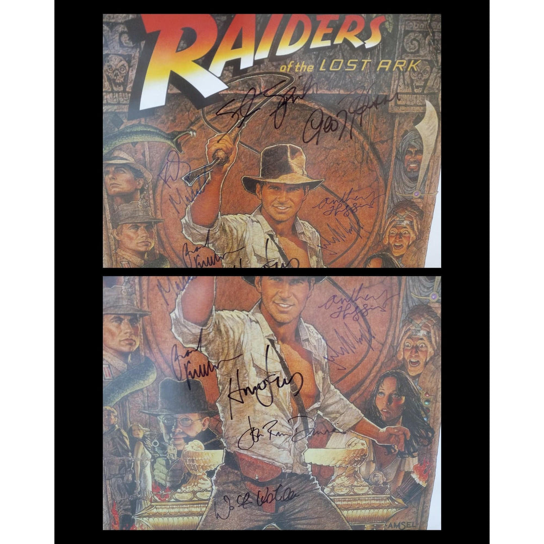 Harrison Ford Raiders of the Lost Ark 24x36 authentic movie poster signed with proof - Awesome Artifacts 