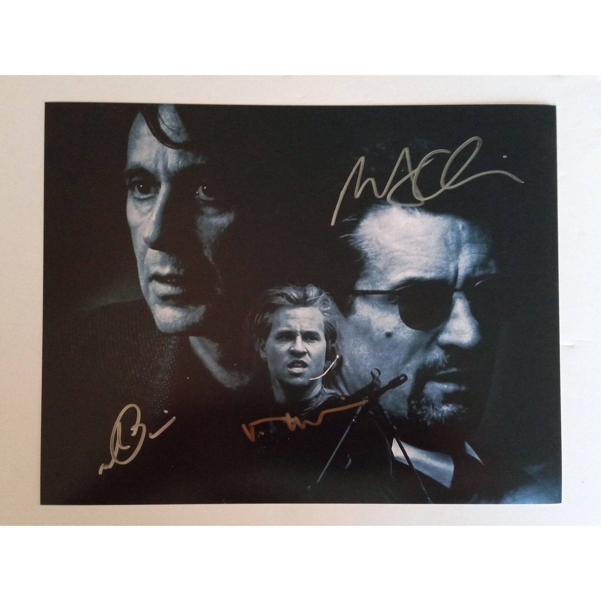 Heat, Al Pacino, Val Kilmer and Robert De Niro 8 x 10 signed photo with proof