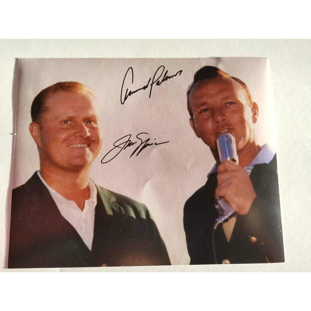 Jack Nicklaus and Arnold Palmer 8 x 10 sign photo with proof