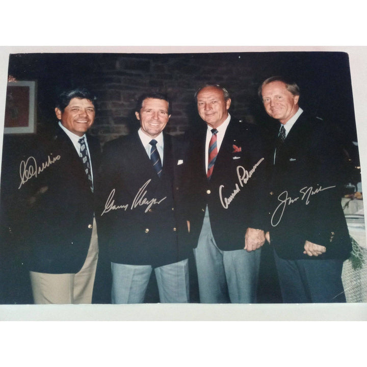 Jack Nicklaus, Arnold Palmer, Lee Trevino and Gary Player 16 x 20 with proof - Awesome Artifacts 