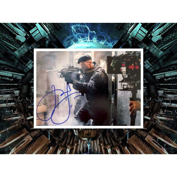 Jason Statham The Expendables 5 x 7 photo signed