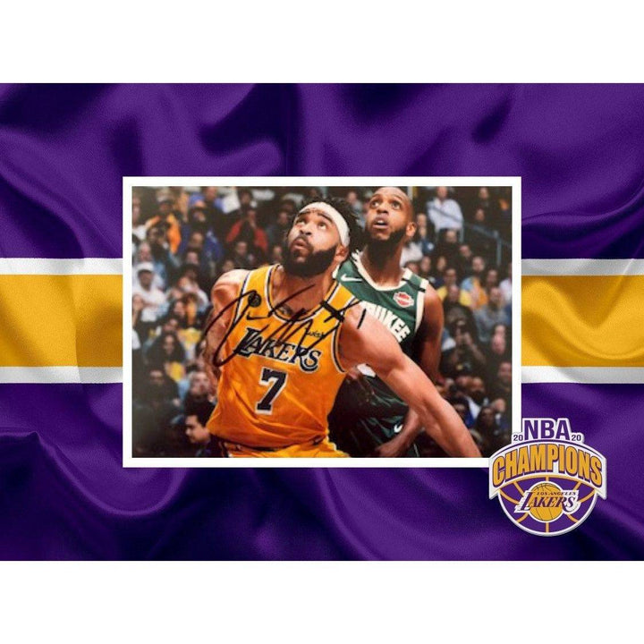 JaVale McGee Los Angeles Lakers 5 x 7 photo signed with proof