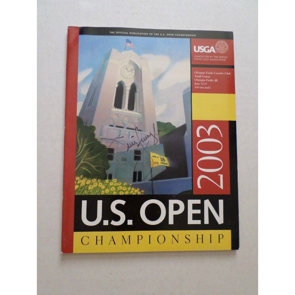 Jim Furyk 2003 Us open program sign - Awesome Artifacts 