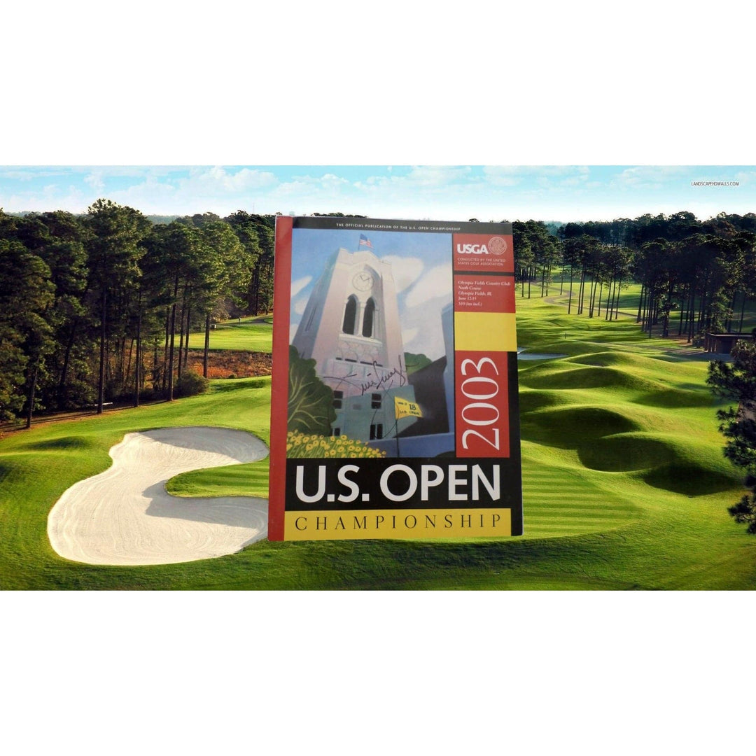 Jim Furyk 2003 Us open program sign - Awesome Artifacts 