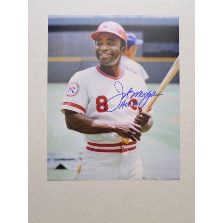 Joe Morgan Cincinnati Reds 8 x 10 signed photo - Awesome Artifacts 