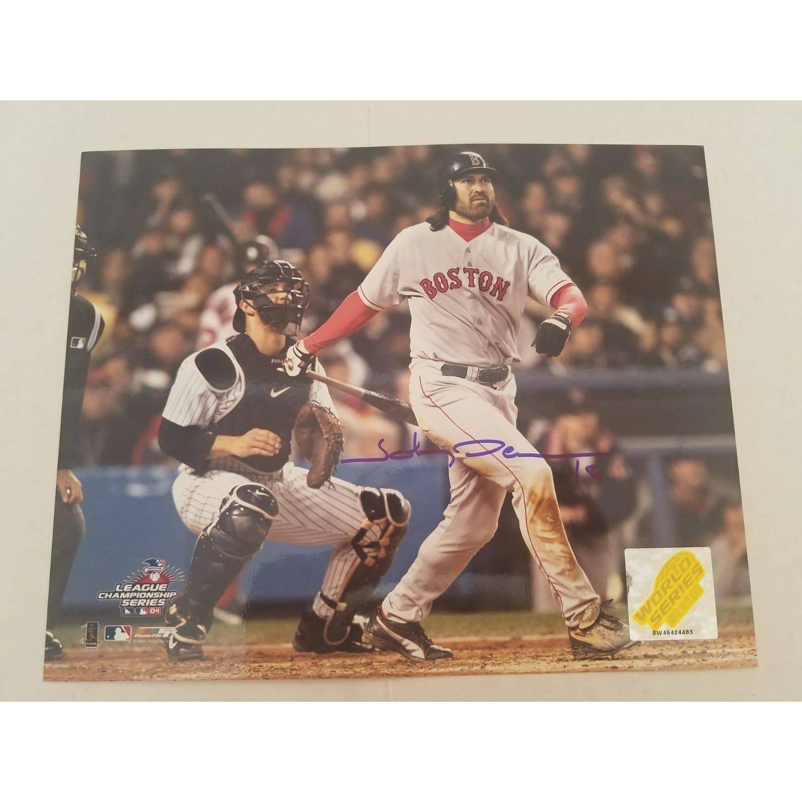 Johnny Damon Boston Red Sox 8 x 10 signed photo