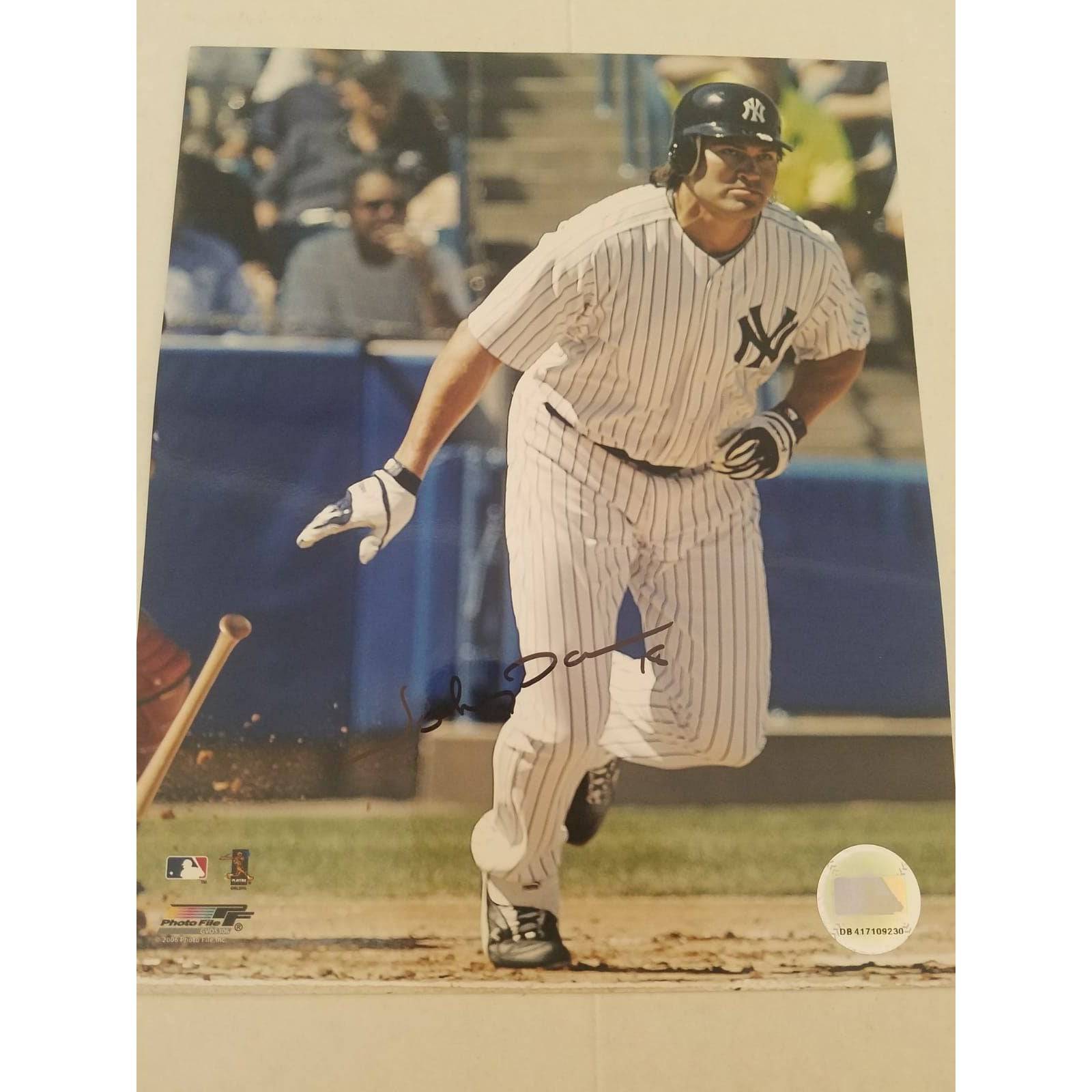 Johnny Damon New York Yankees 8 x 10 signed photo