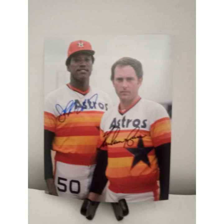 Jr Richard and Nolan Ryan 8 x 10 signed photo