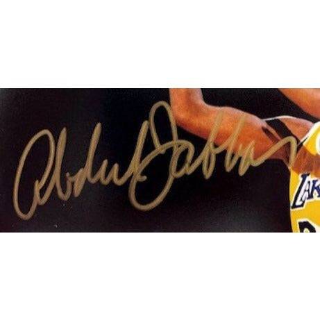 Kareem Abdul-Jabbar Los Angeles Lakers 5 x 7 photo signed with proof