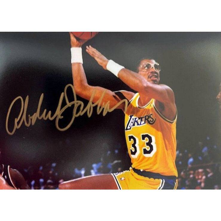 Kareem Abdul-Jabbar Los Angeles Lakers 5 x 7 photo signed with proof