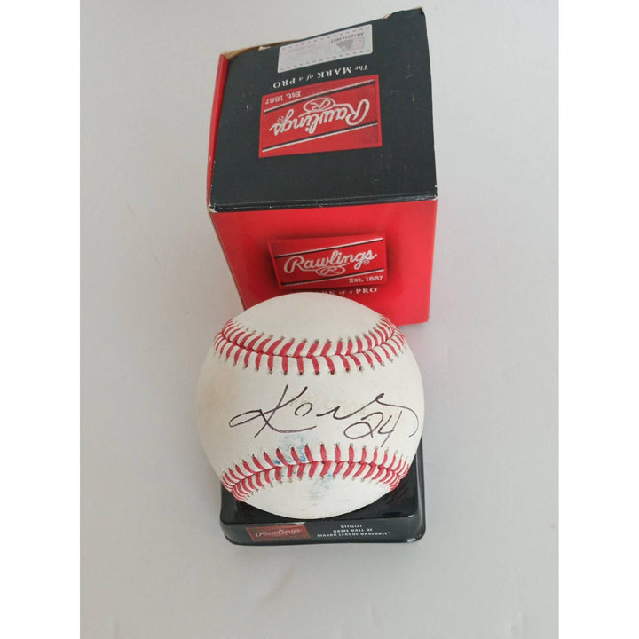 Kobe Bryant Los Angeles Lakers signed MLB baseball with proof