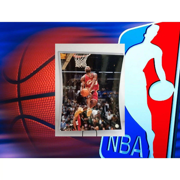 LeBron James Cleveland Cavaliers 16 x 20 photo signed with proof
