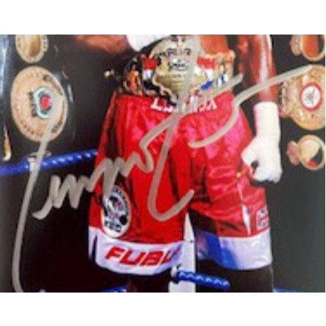 Lennox Lewis boxing Legend 5 x 7 photo signed with proof