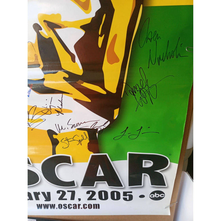 Leonardo DiCaprio, Clint Eastwood, Al Pacino, Steven Spielberg, Oscar poster 39 x 27 signed with proof - Awesome Artifacts 