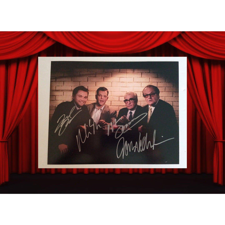 Leonardo DiCaprio, Matt Damon, Martin Scorsese, Jack Nicholson 8 by 10 signed photo with proof