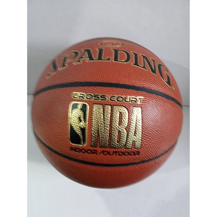 Los Angeles Lakers LeBron James and Anthony Davis signed basketball with proof - Awesome Artifacts 