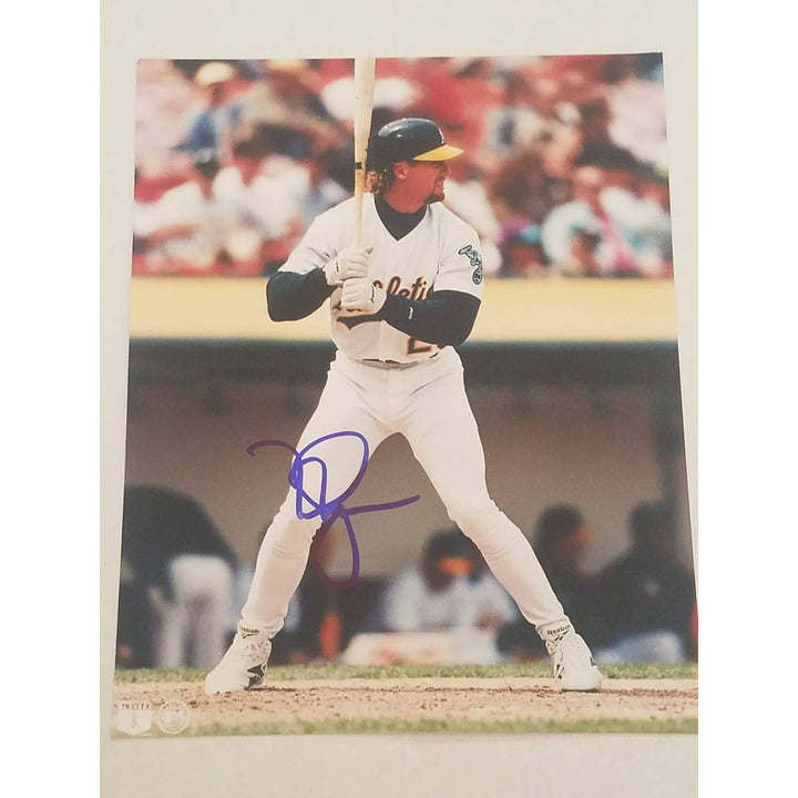 Mark McGwire Oakland A's 8 x 10 signed photo