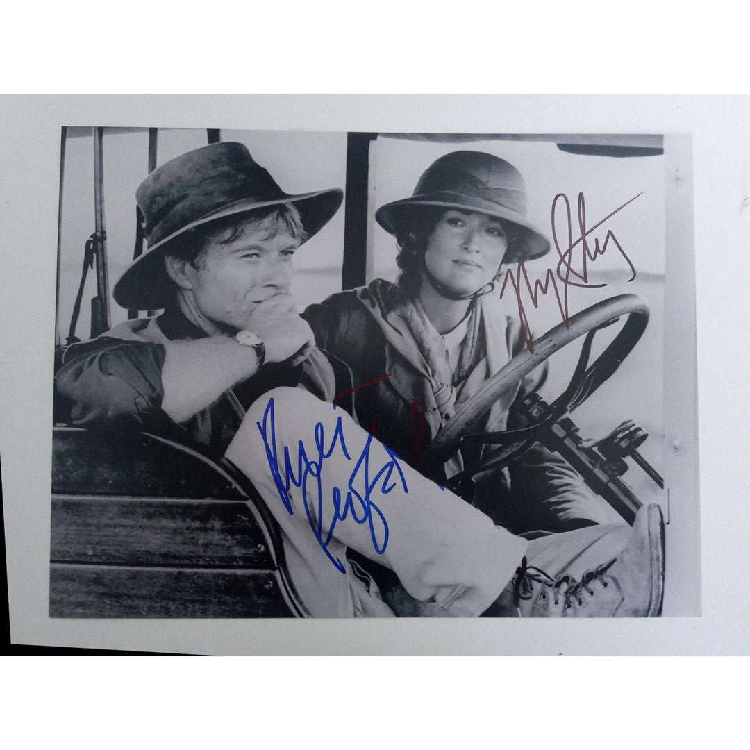 Meryl Streep and Robert Redford 'Out of Africa' 8 by 10 signed with proof