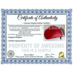 Load image into Gallery viewer, Mike Tyson and James Buster Douglas Everlast leather boxing glove signed with proof - Awesome Artifacts 
