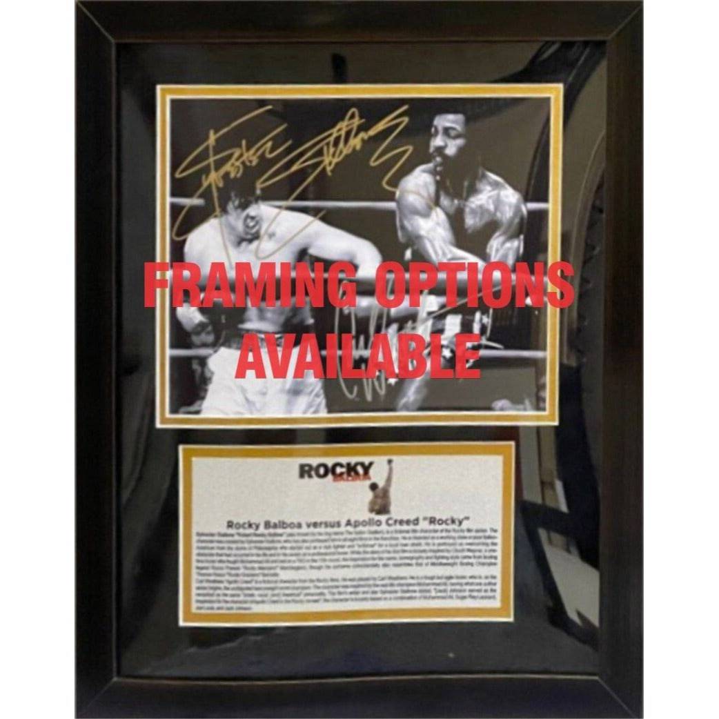 Muhammad Ali and George Foreman 16 x 20 photo signed with proof - Awesome Artifacts 