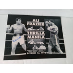 Load image into Gallery viewer, Muhammad Ali and Joe Frazier 11 by 14 photo signed with proof
