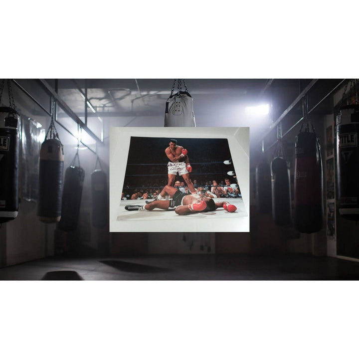 Muhammad Ali Cassius Clay 16 x 20 photo signed with proof