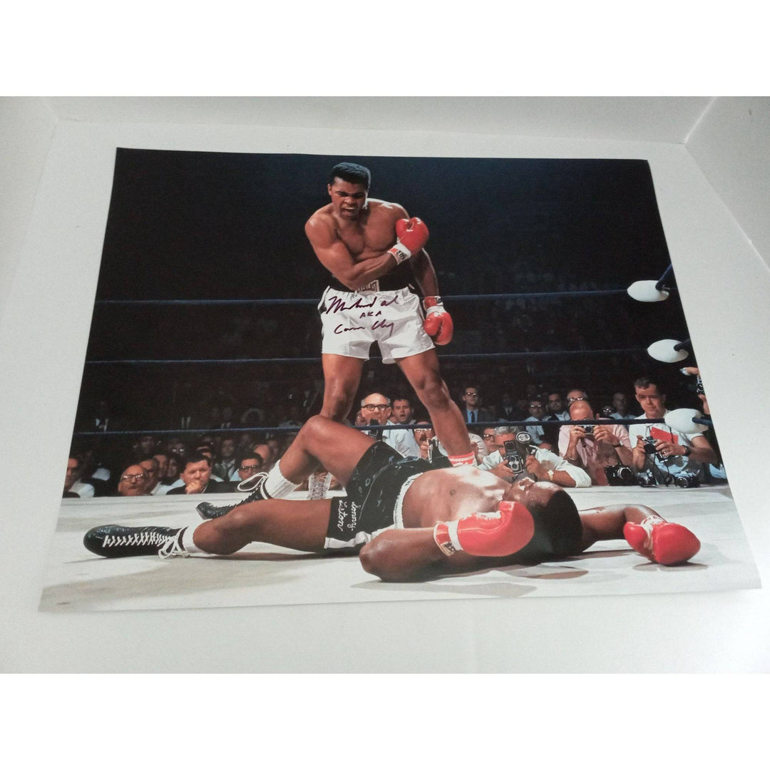 Muhammad Ali Cassius Clay 16 x 20 photo signed with proof