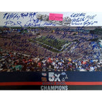 Load image into Gallery viewer, New England Patriots Tom Brady Rob Gronkowski Julian Edelman 2016 SB Champs 16 x 20 photo signed with proof - Awesome Artifacts 
