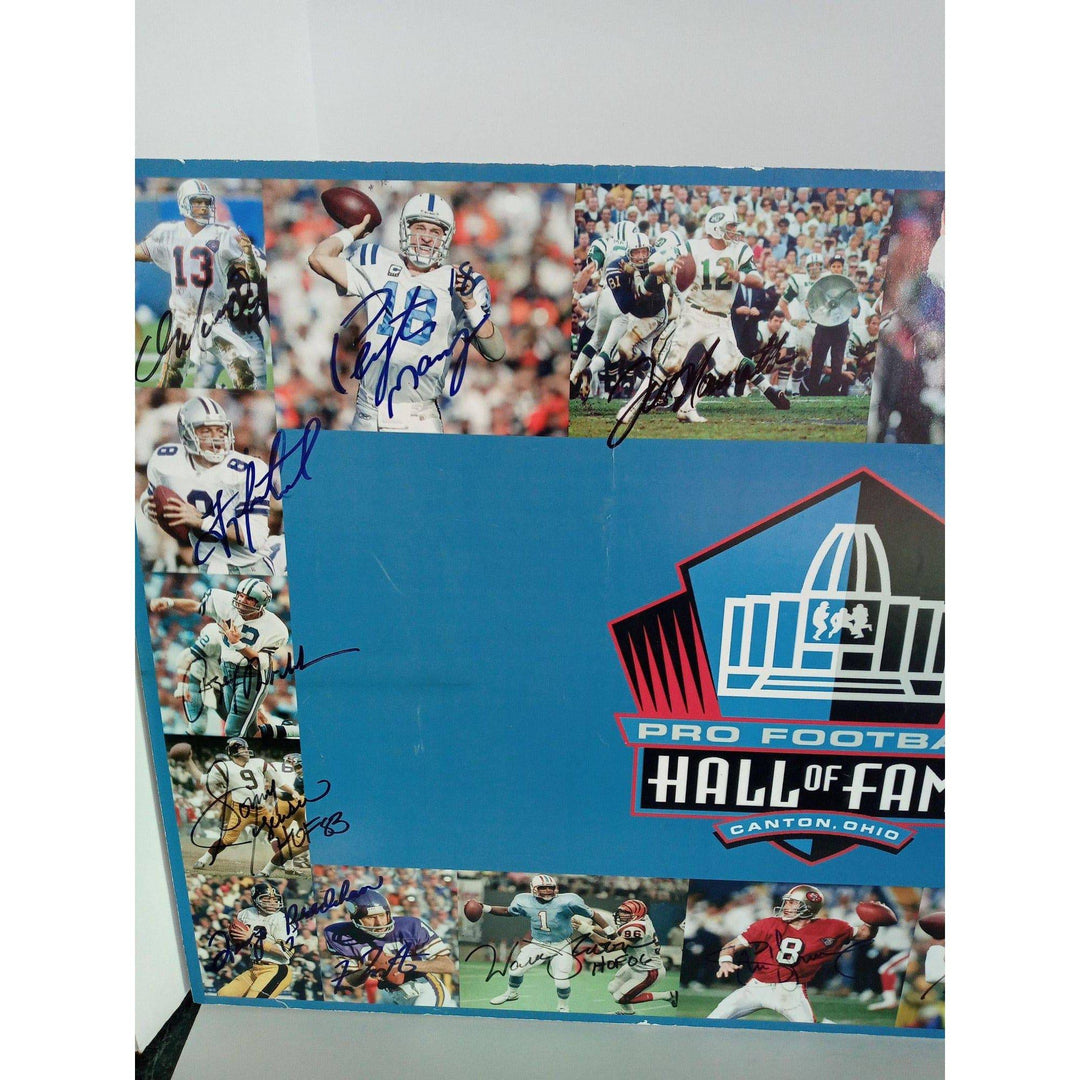 NFL Hall of Fame Quarterback Photo Mounted Signed