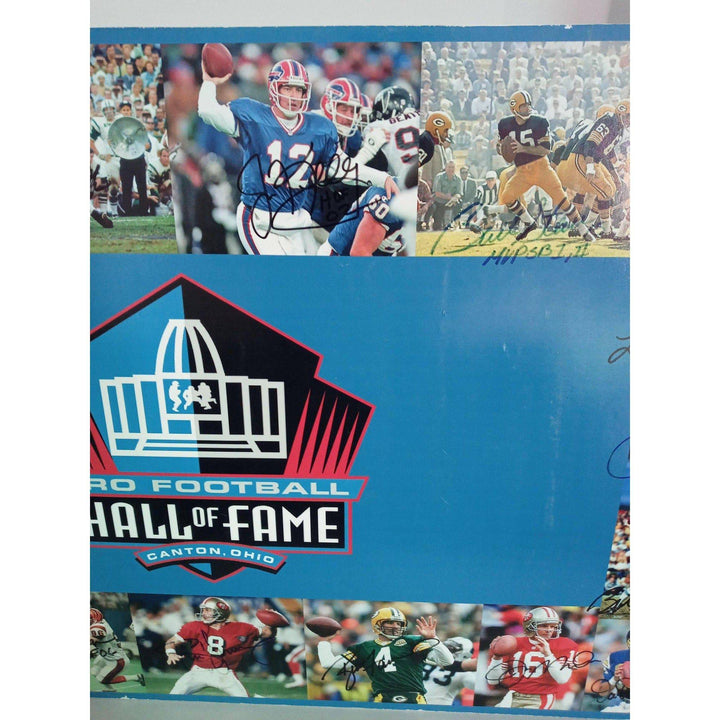 NFL Hall of Fame Quarterback Photo Mounted Signed