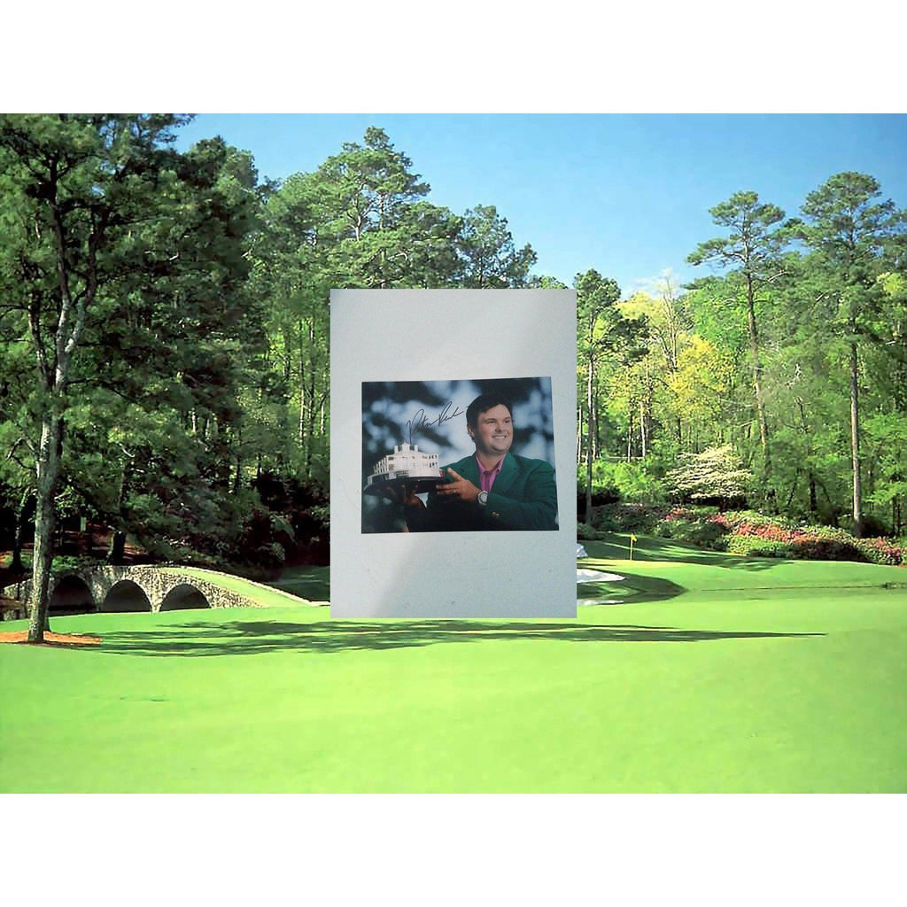 Patrick Reed Masters golf champion signed 8 by 10 photo with proof