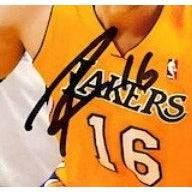 Pau Gasol Los Angeles Lakers 5 by 7 photo signed with proof