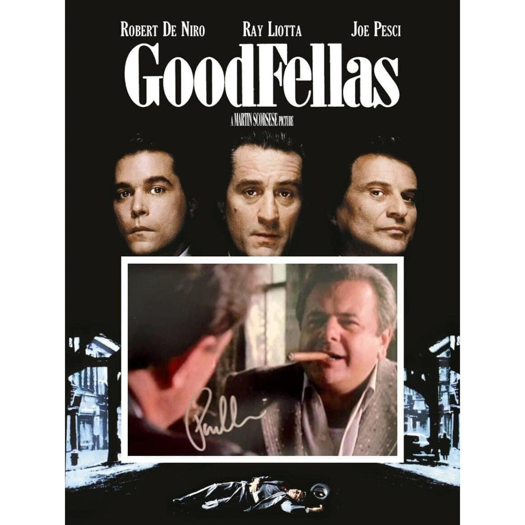 Paulie Sorvino Paul Cicero Goodfellas 5 x 7 photo signed with proof