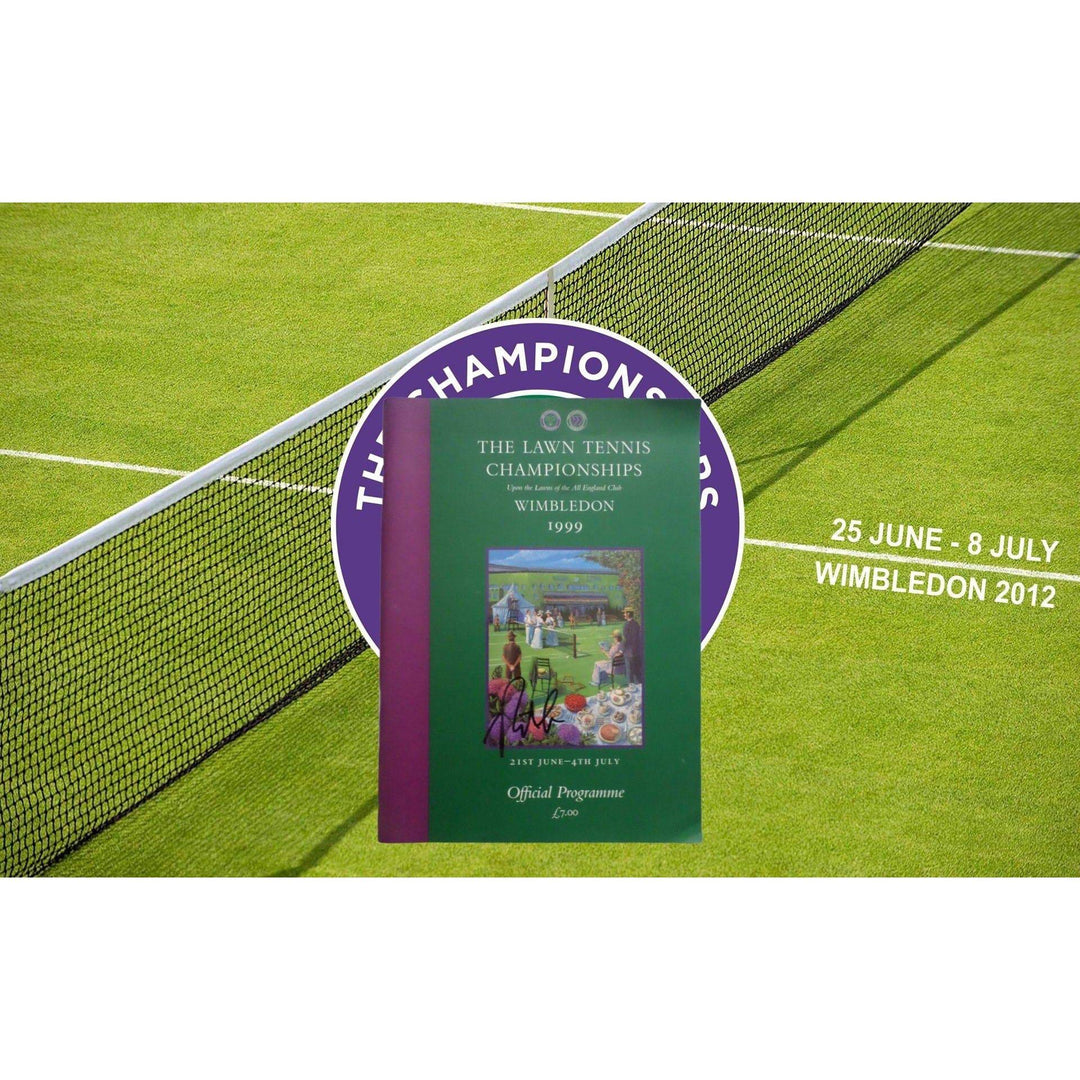 Pete Sampras Wimbledon Tennis program signed - Awesome Artifacts 