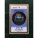 Load image into Gallery viewer, Phil Mickelson 2010 Masters Golf pin flag framed 32in x 26in signed with proof
